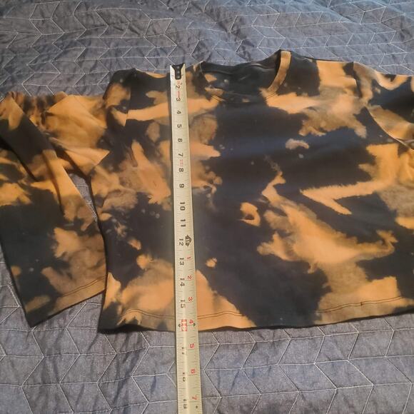 Manners London Size L US 14 Leki Crop Top in Acid Wash FITTED Stretch - Picture 7 of 10